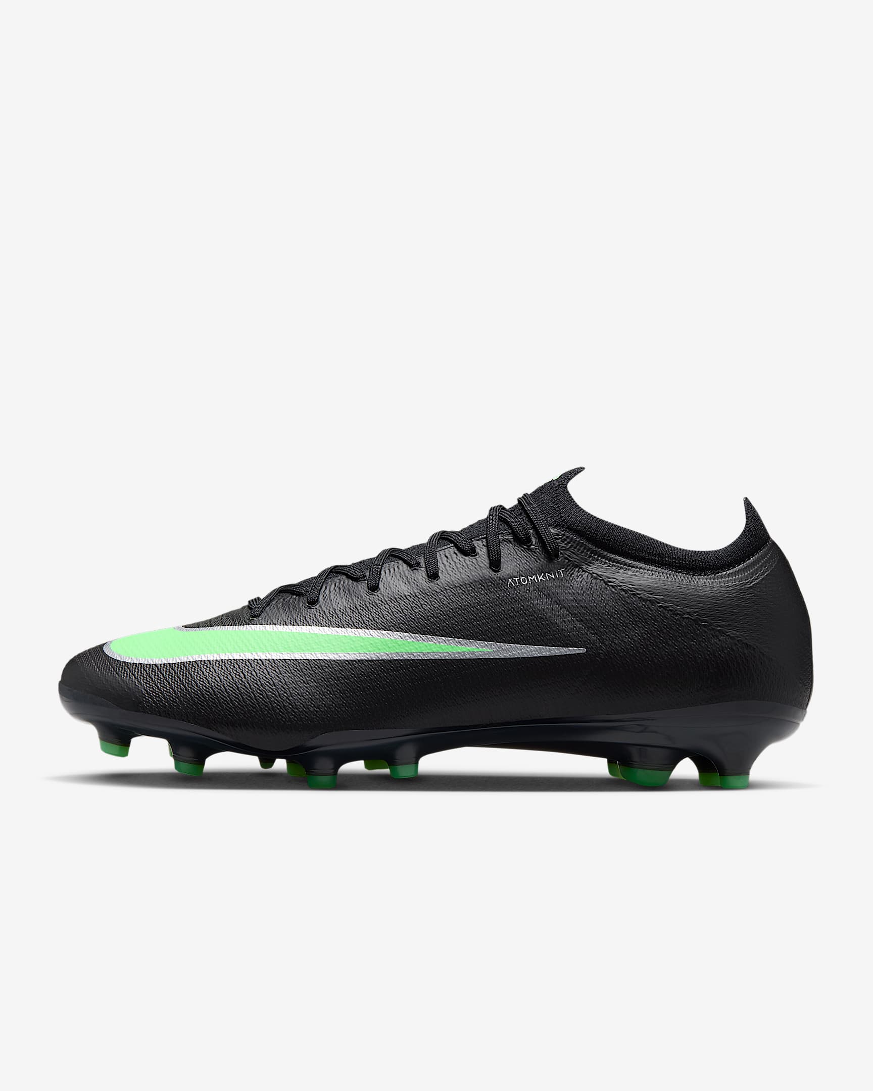 Nike Mercurial Vapor 17 Elite Low-Top-Fußballschuh für Kunstrasen – Schwarz/Schwarz/Illusion Green