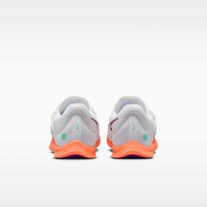 Nike Zoom Rival Jump Sprung-Spikes für Leichtathletik – Weiß/Hyper Turquoise/Bright Crimson/Obsidian