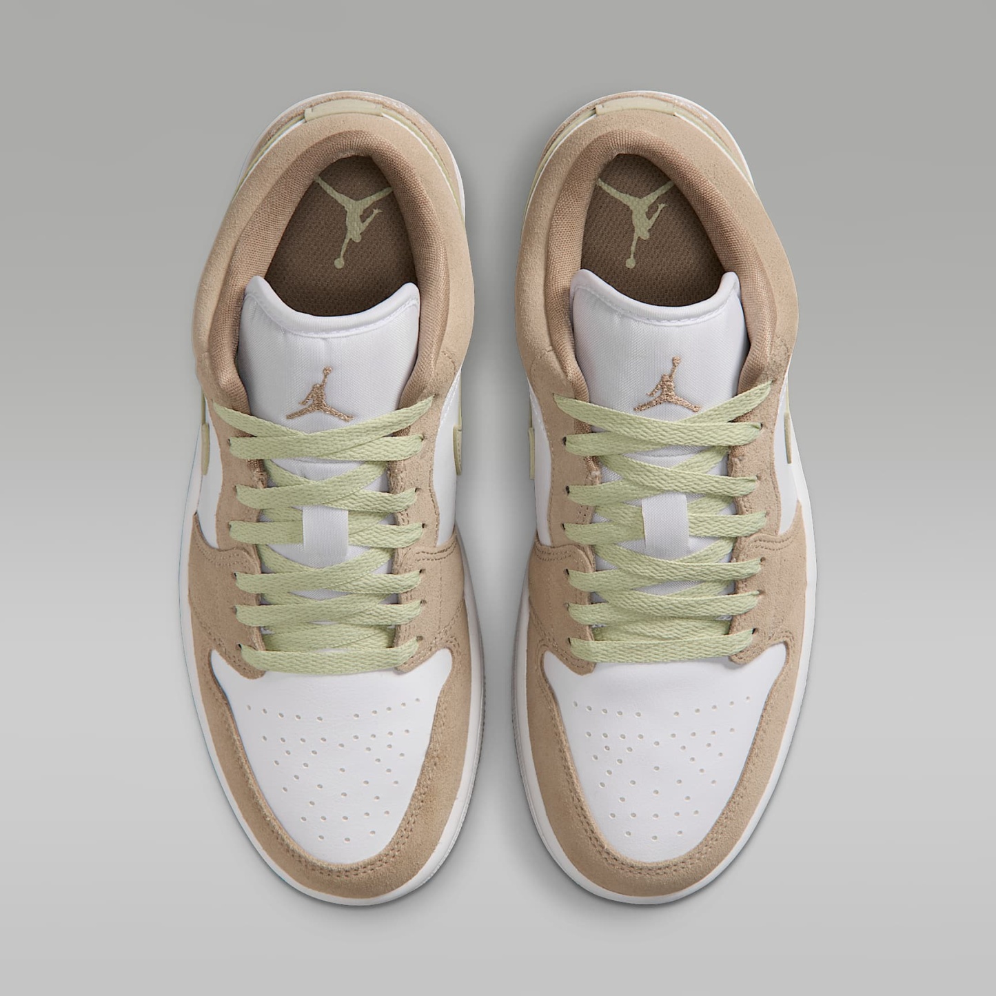 Air Jordan 1 Low Damenschuh – Khaki/Olive Aura/Sail/Weiß