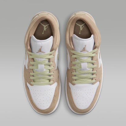 Air Jordan 1 Low Damenschuh – Khaki/Olive Aura/Sail/Weiß