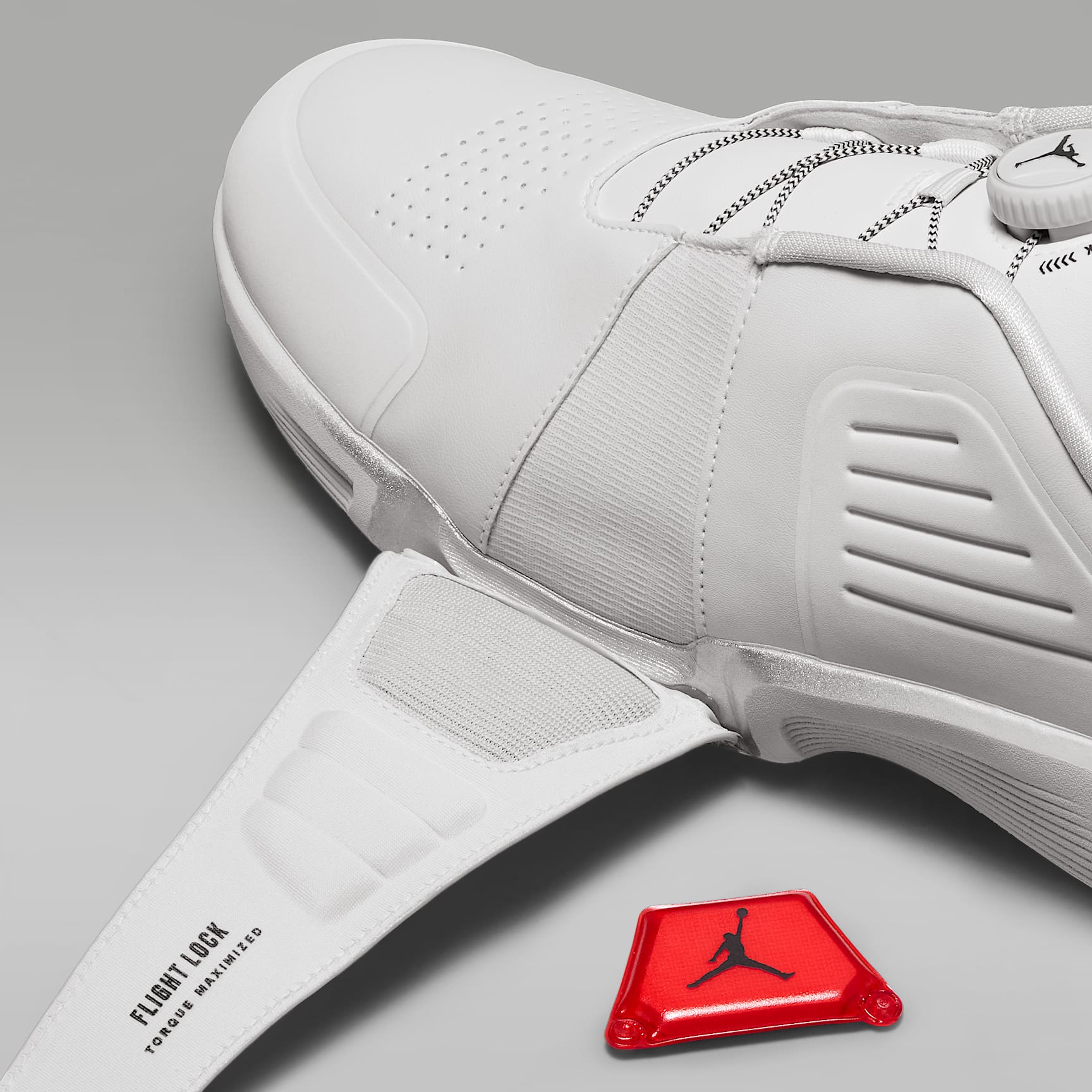 Jordan Air Rev Golfschuh – Neutral Grey/Metallic Silver/Schwarz