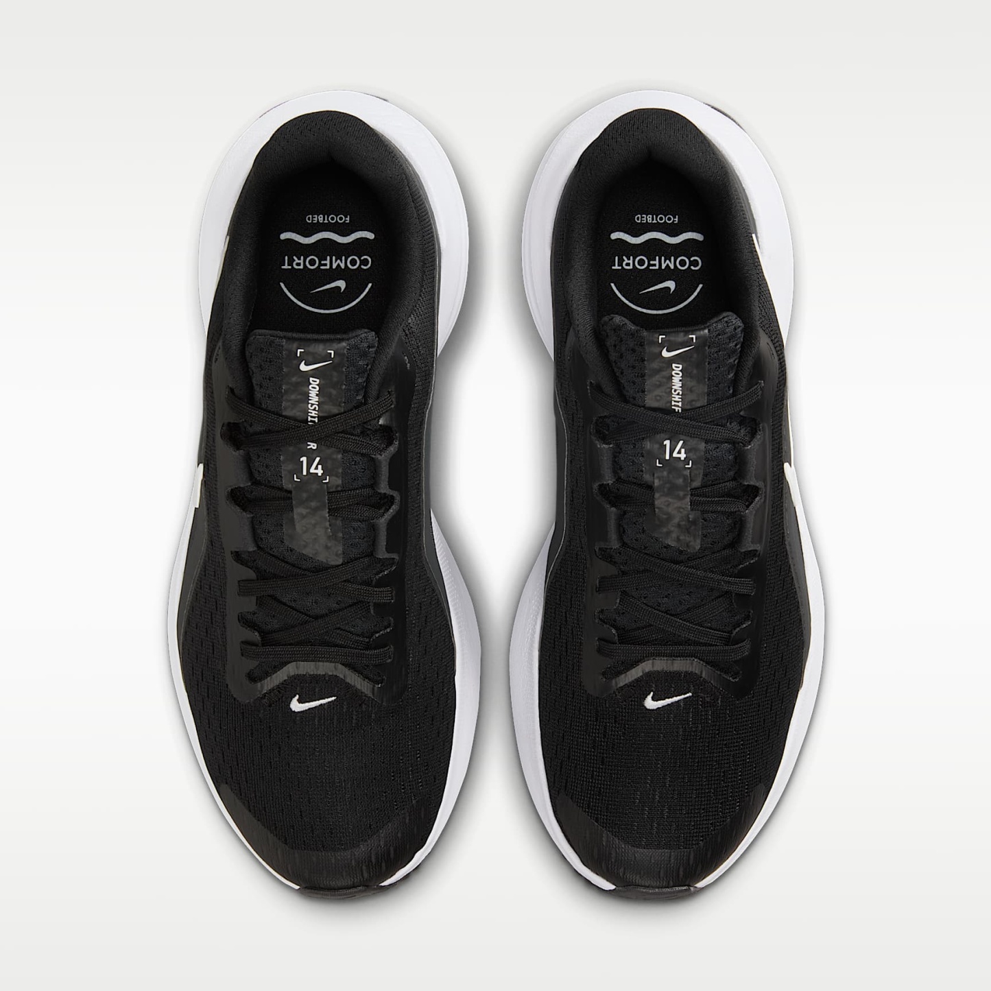 Nike Downshifter 14 Straßenlaufschuh (Damen) – Schwarz/Anthracite/Wolf Grey/Weiß