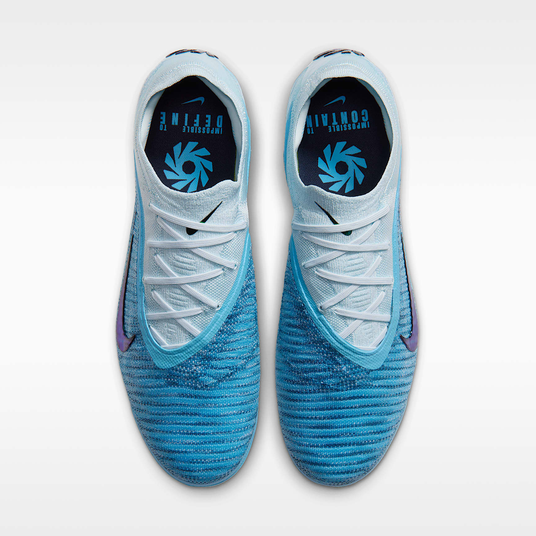 Nike Phantom 6 Low Elite "Erling Haaland" Fußballschuh für normalen Rasen – Baltic Blue/Glacier Blue/Blue Eclipse