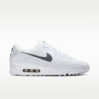 Nike Air Max 90 Schuh (Herren) – Weiß/Weiß/Smoke Grey