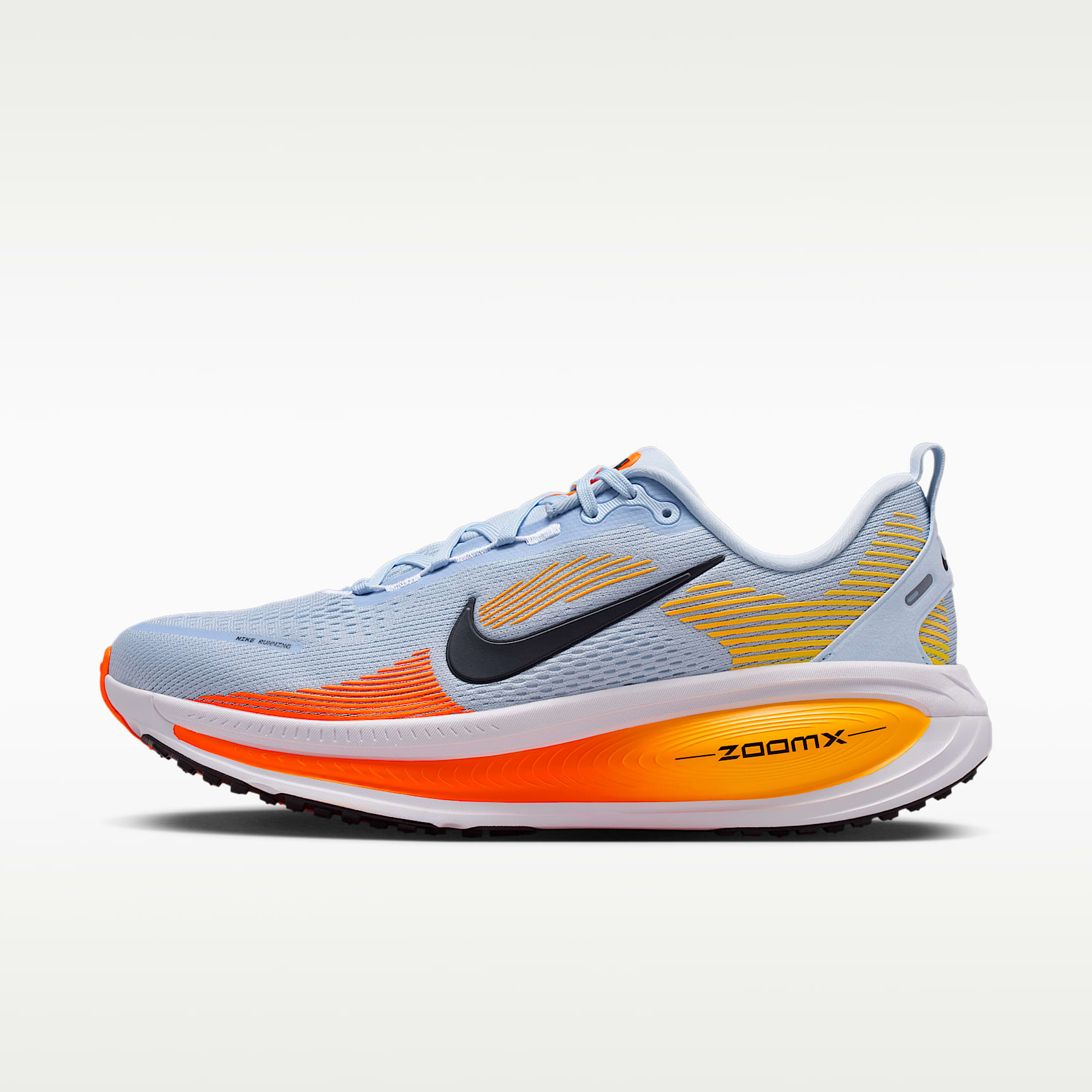 Nike Vomero 18 Straßenlaufschuh (Herren) – Hydrogen Blue/Laser Orange/Total Orange/Schwarz