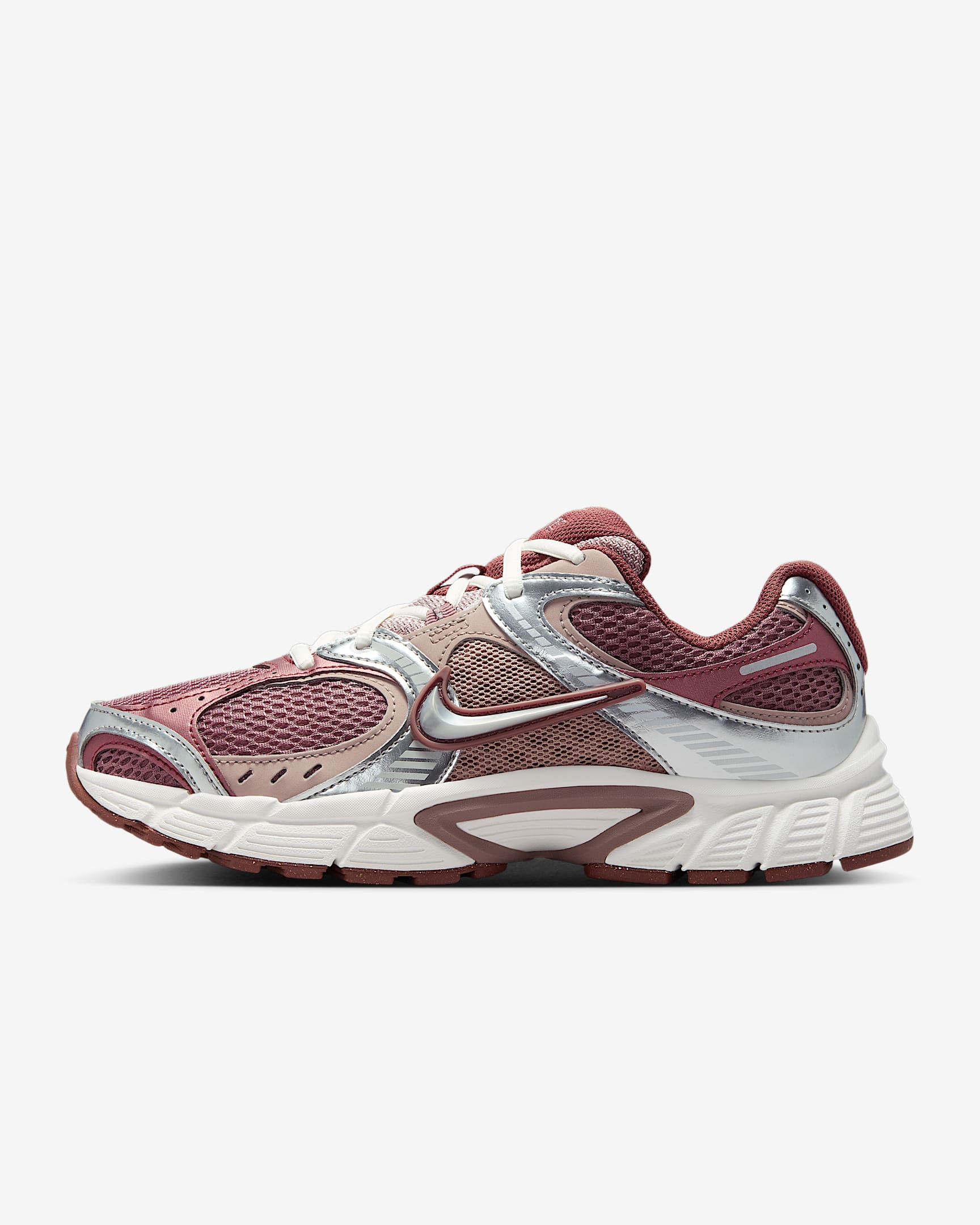 Nike V5 RNR Schuh mit reflektierenden Akzenten (Damen) – Smokey Mauve/Red Sepia/Malt/Metallic Silver
