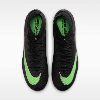 Nike Mercurial Superfly 11 Academy High-Top-Fußballschuh für Kunstrasen – Schwarz/Schwarz/Illusion Green