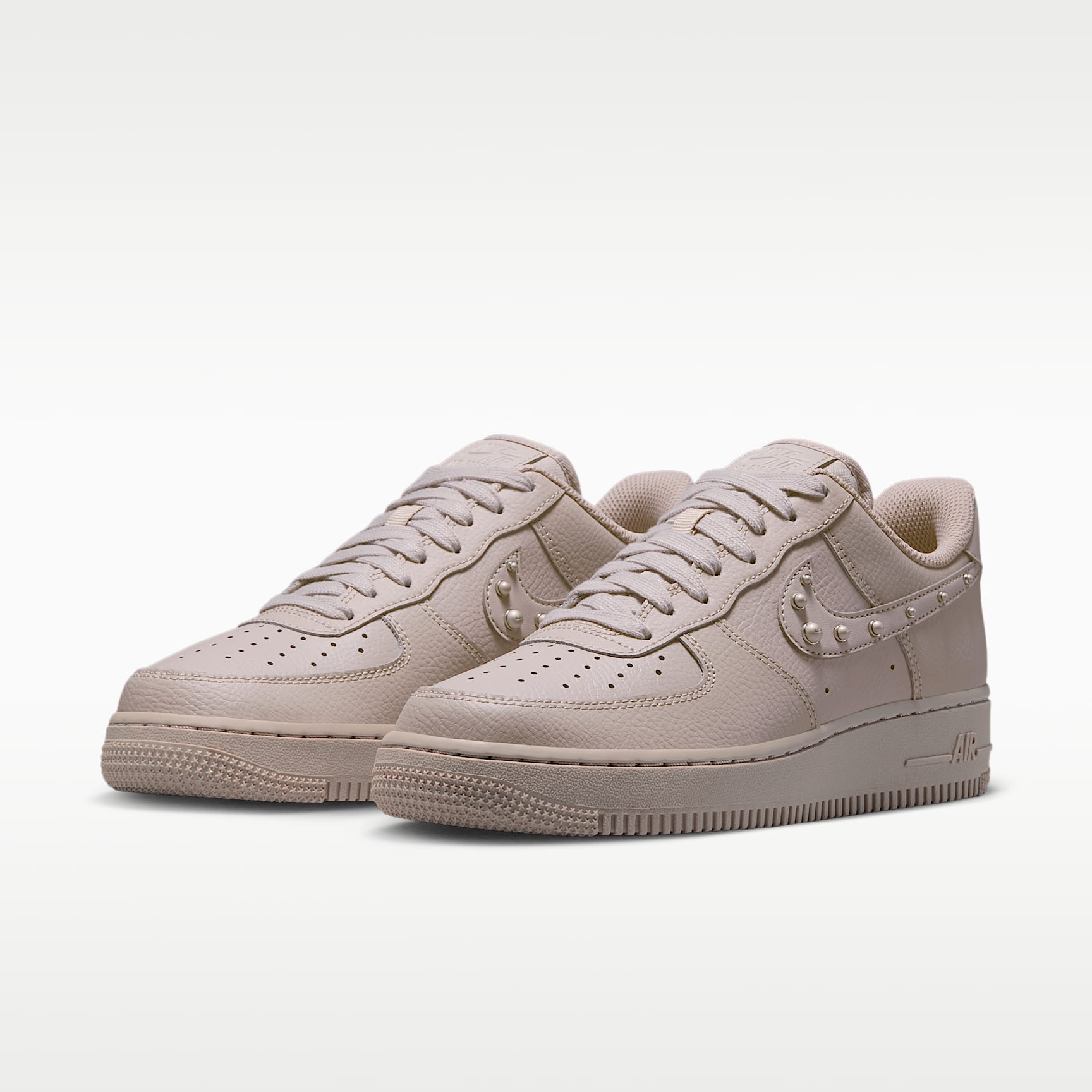 Nike Air Force 1 '07 Schuh (Damen) – Cream II/Metallic Silver/Weiß/Cream II