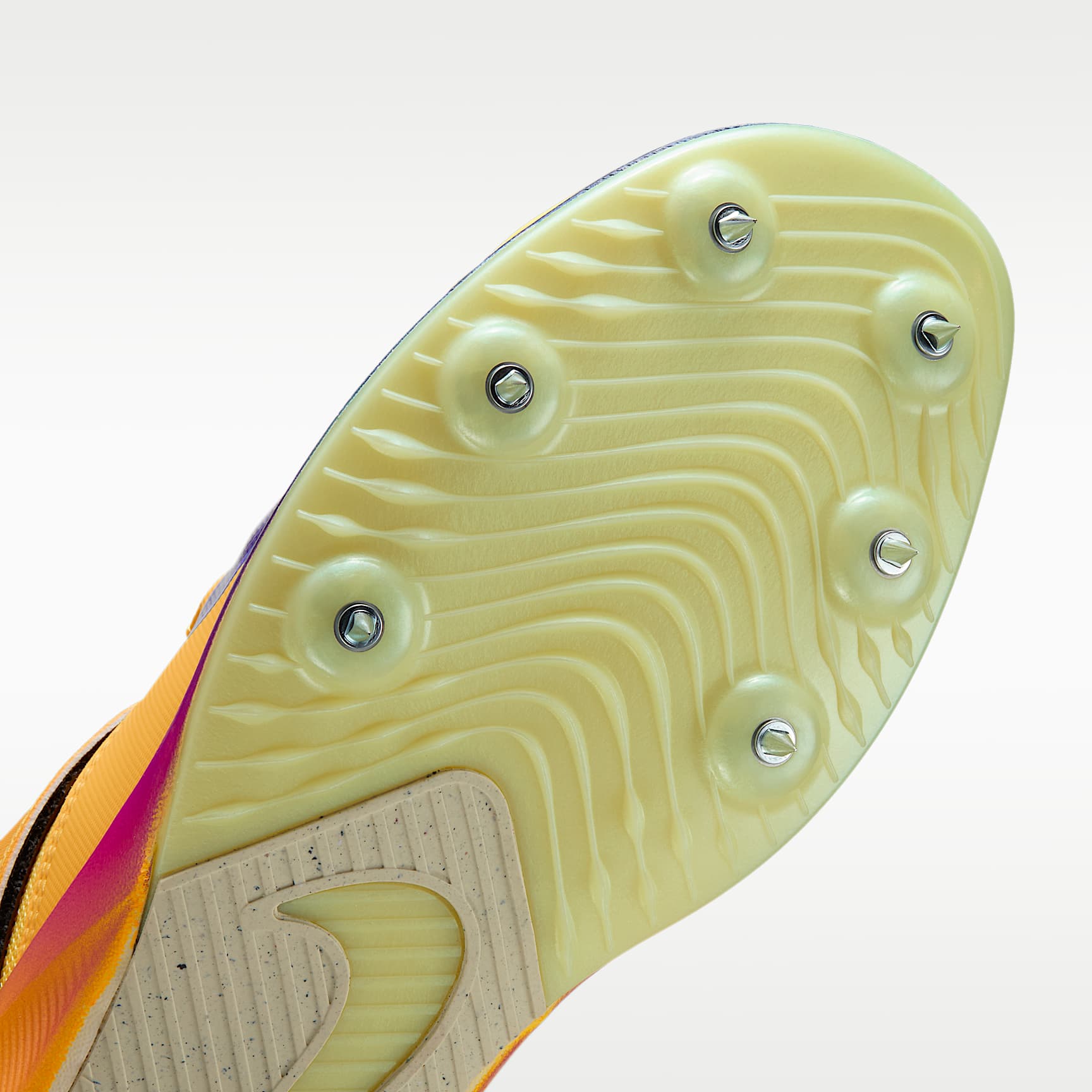 Nike Zoom Rival Jump Sprung-Spikes für Leichtathletik – Citron Pulse/Volt Glow/Hyper Violet/Indigo Burst