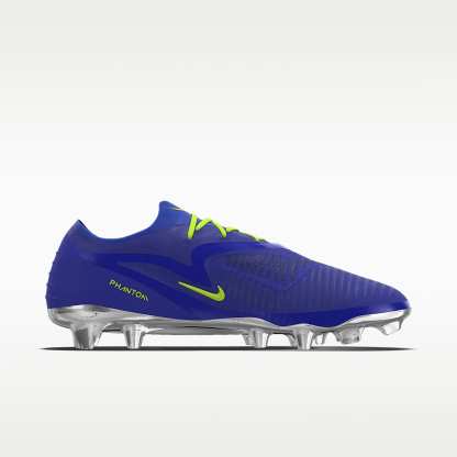 Nike Phantom 6 Low Elite By You personalisierbarer Fußballschuh für normalen Rasen – Racer Blue/Racer Blue/Multi-Color [7102227565]
