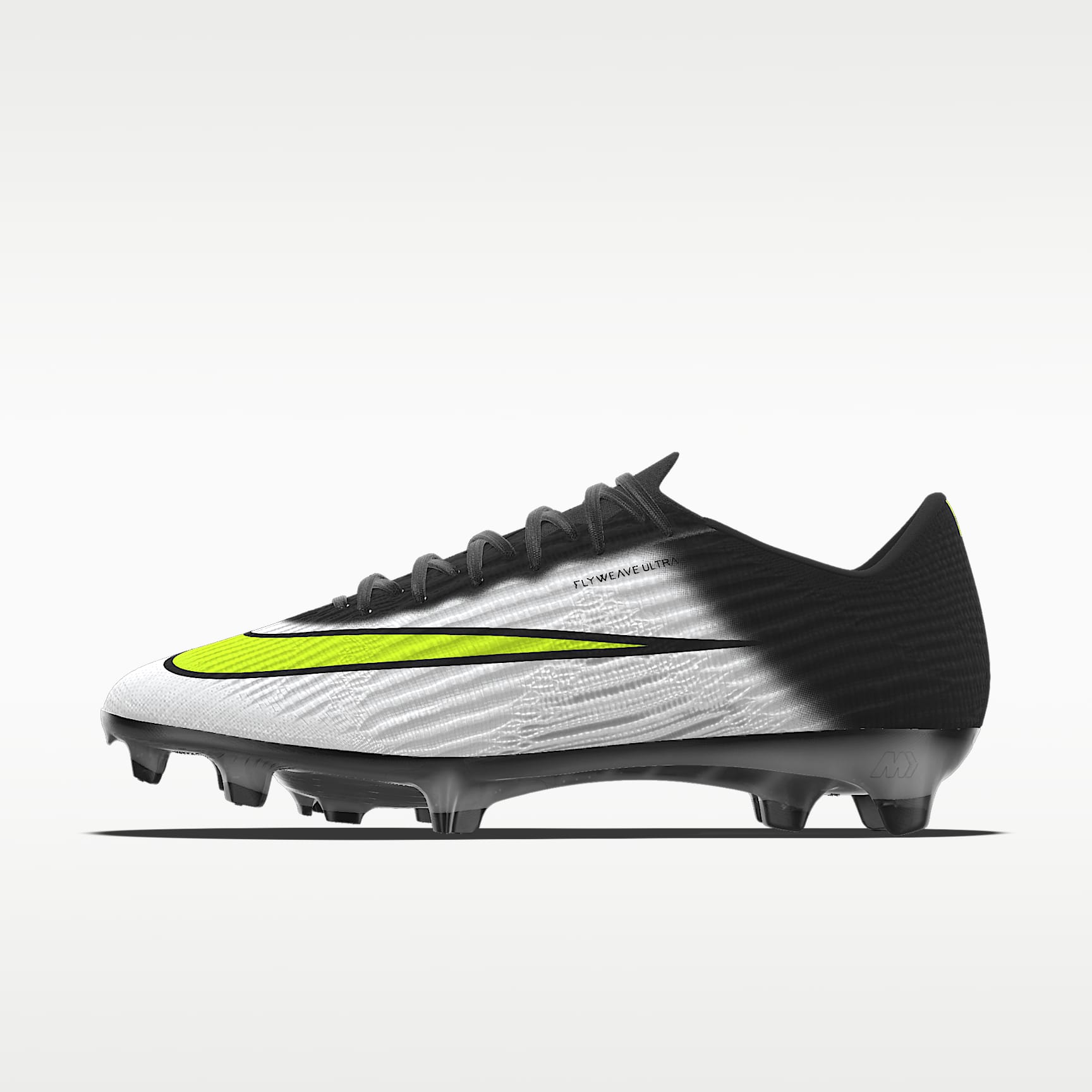Nike Mercurial Superfly 11 Elite By You personalisierbarer Low-Top-Fußballschuh für normalen Rasen – Schwarz/Schwarz
