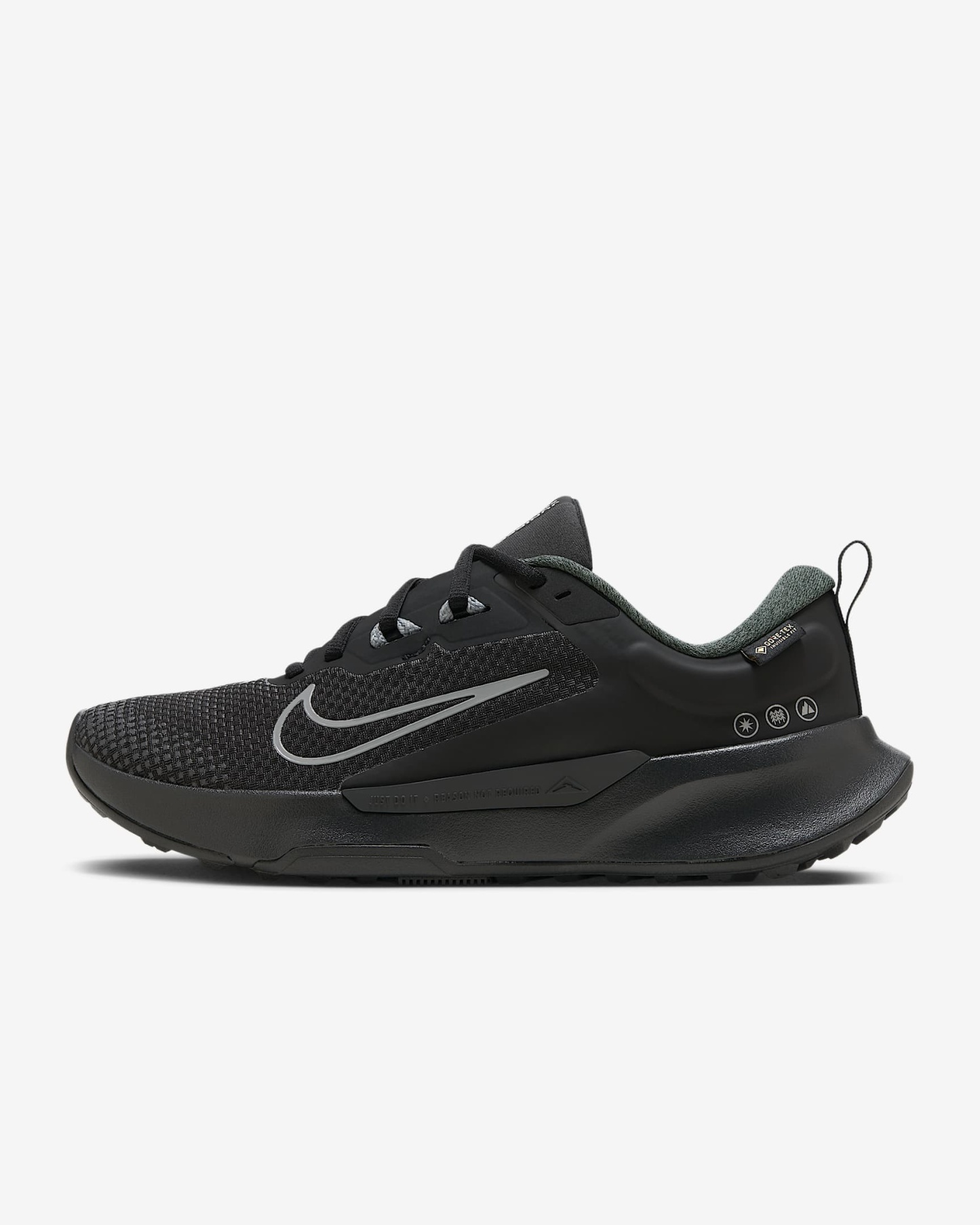 Nike Juniper Trail 2 GORE-TEX wasserfester Traillaufschuh (Damen) – Schwarz/Anthracite/Cool Grey