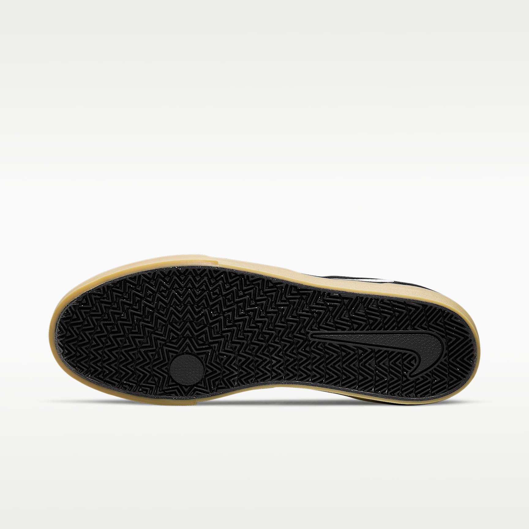 Nike SB Chron 2 Skateboardschuh – Schwarz/Schwarz/Gum Light Brown/Weiß