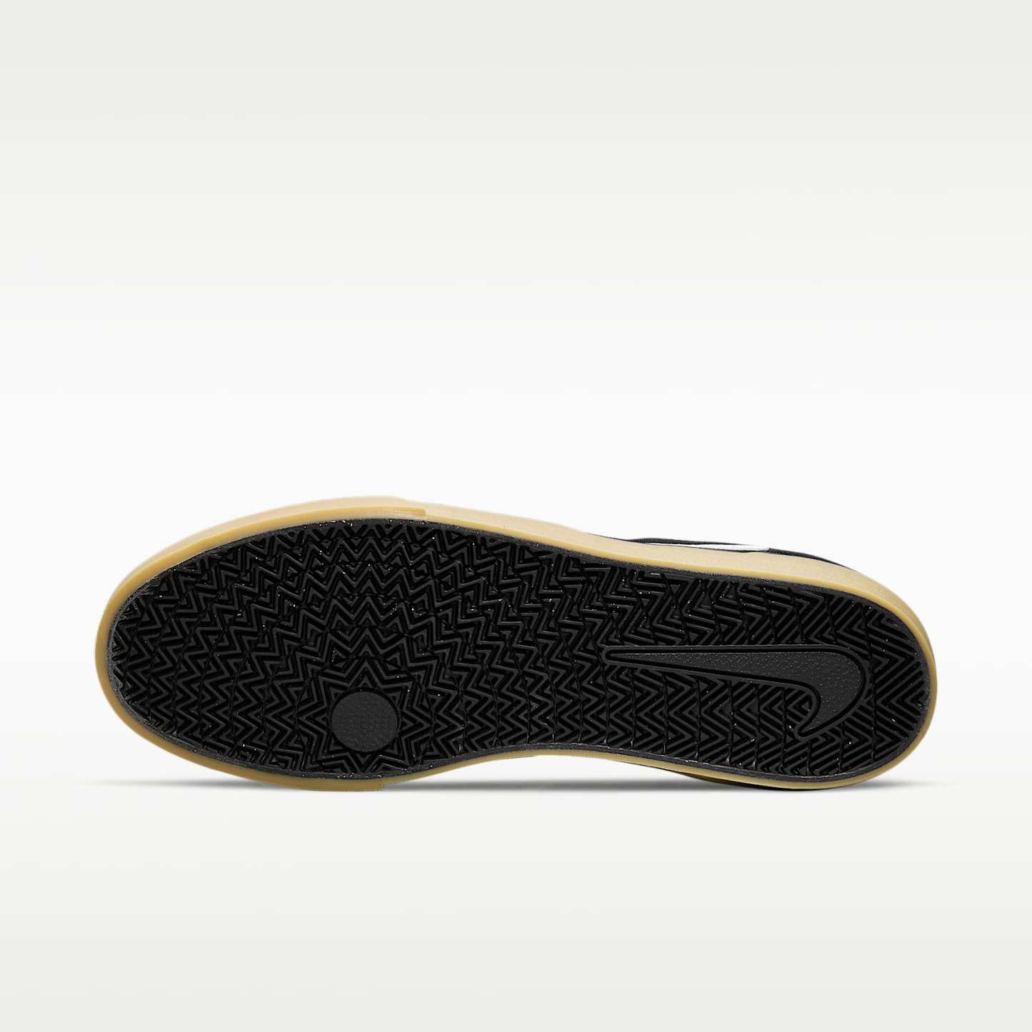 Nike SB Chron 2 Skateboardschuh – Schwarz/Schwarz/Gum Light Brown/Weiß