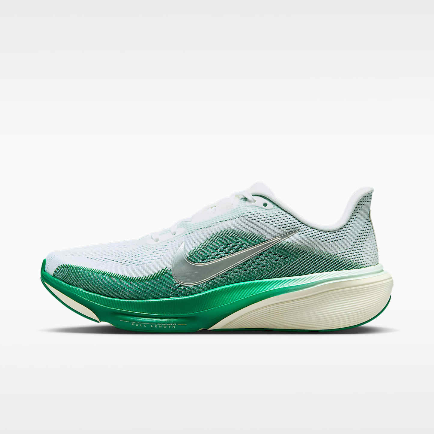 Nike Pegasus 42 Straßenlaufschuh (Damen) – Weiß/Malachite/Barely Green/Metallic Silver