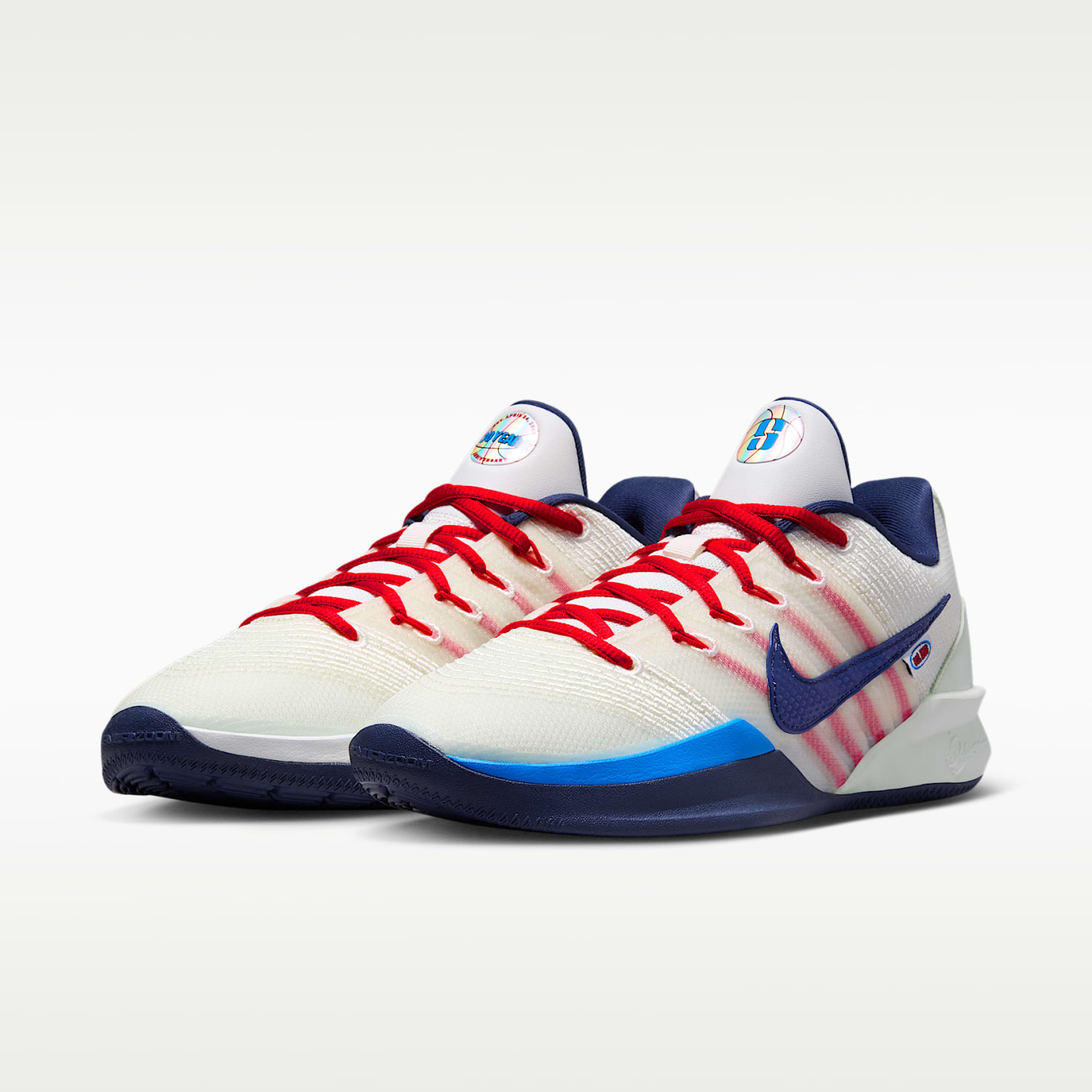 Sabrina 3 "WNBA 30th" Basketballschuh – Sail/Atom Red/Photo Blue/Team Navy