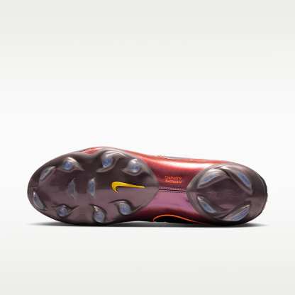 Nike Tiempo Maestro Elite LV8 Low Top Fußballschuh für normalen Rasen – Schwarz/Hyper Crimson/Laser Orange
