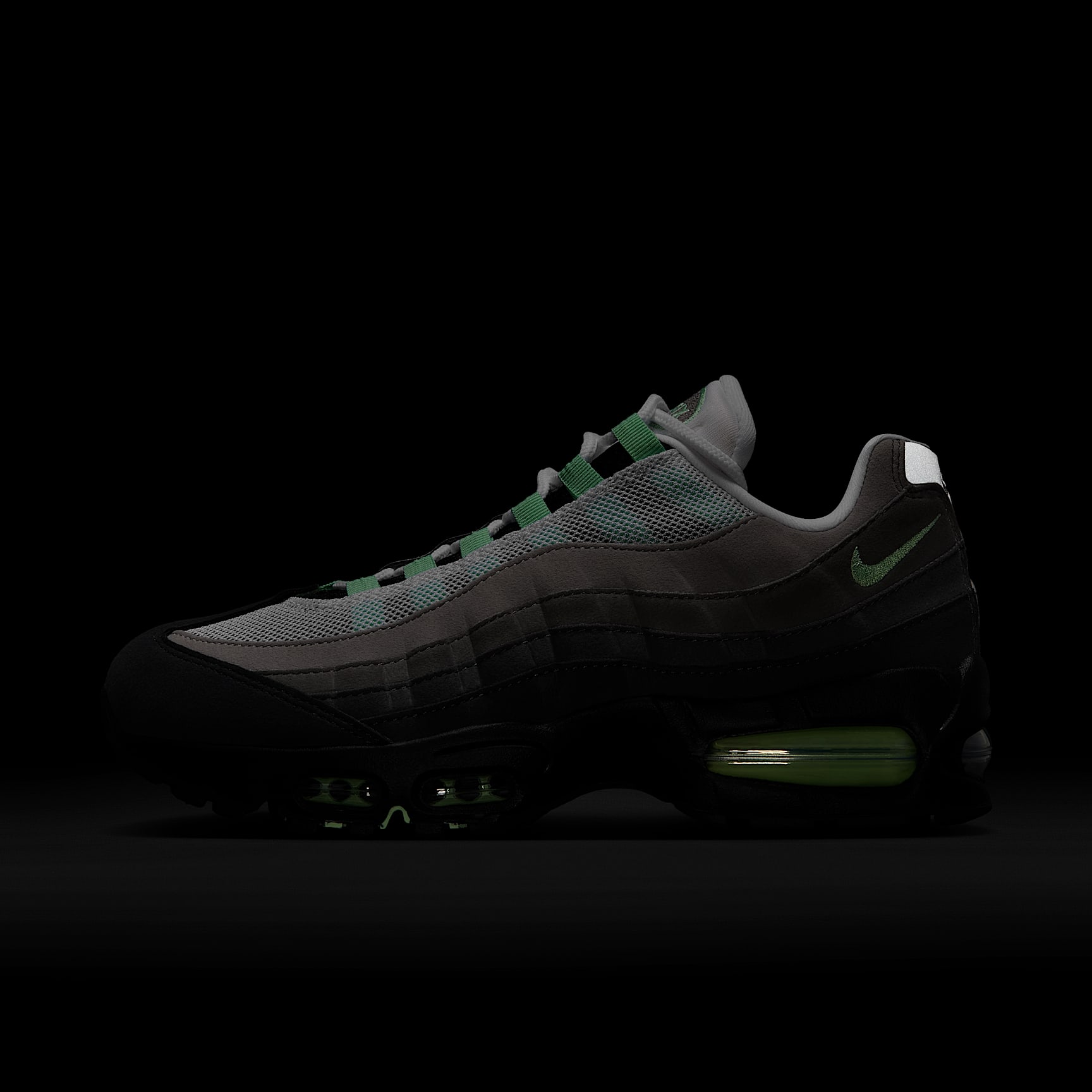 Nike Air Max 95 Big Bubble Schuh (Damen) – Schwarz/Weiß/Medium Grey/Fresh Mint