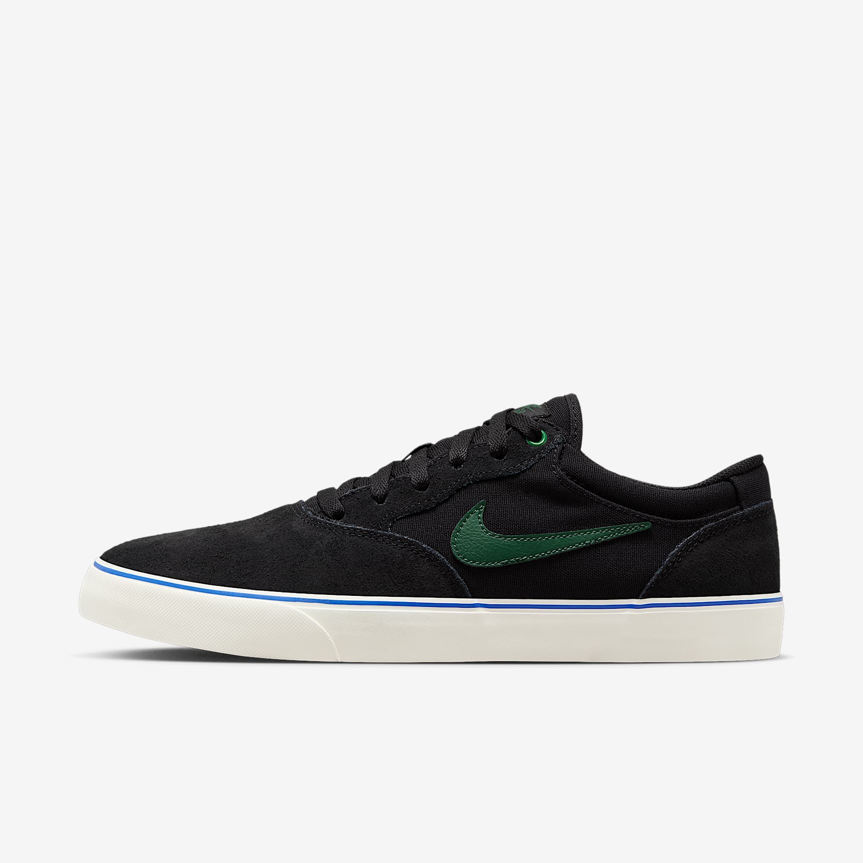 Nike SB Chron 2 Skateboardschuh – Schwarz/Sail/Racer Blue/Fir