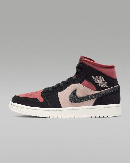 Air Jordan 1 Mid Schuh (Damen) – Particle Beige/Canyon Rust/Sail/Schwarz