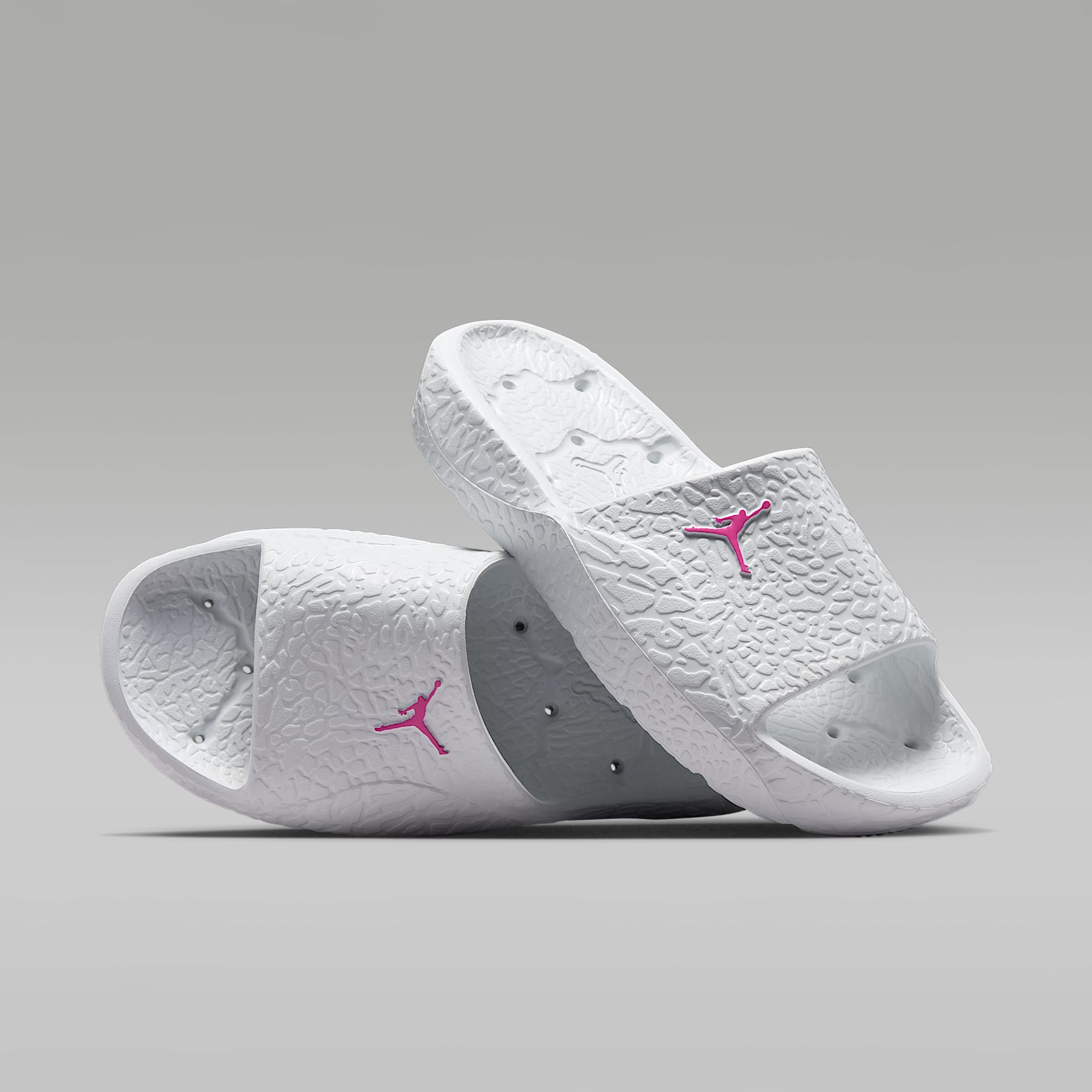 Jordan Franchise Slides – Off White/Fire Pink