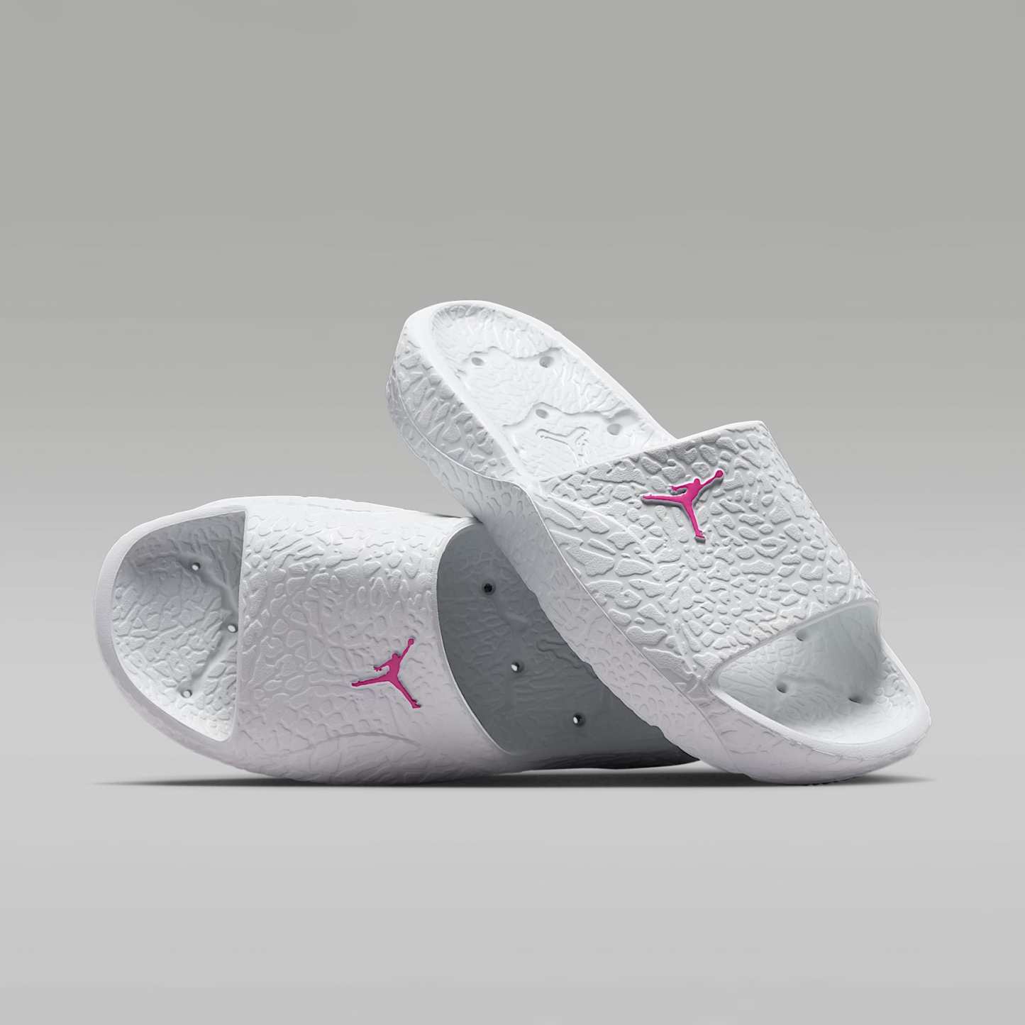 Jordan Franchise Slides – Off White/Fire Pink