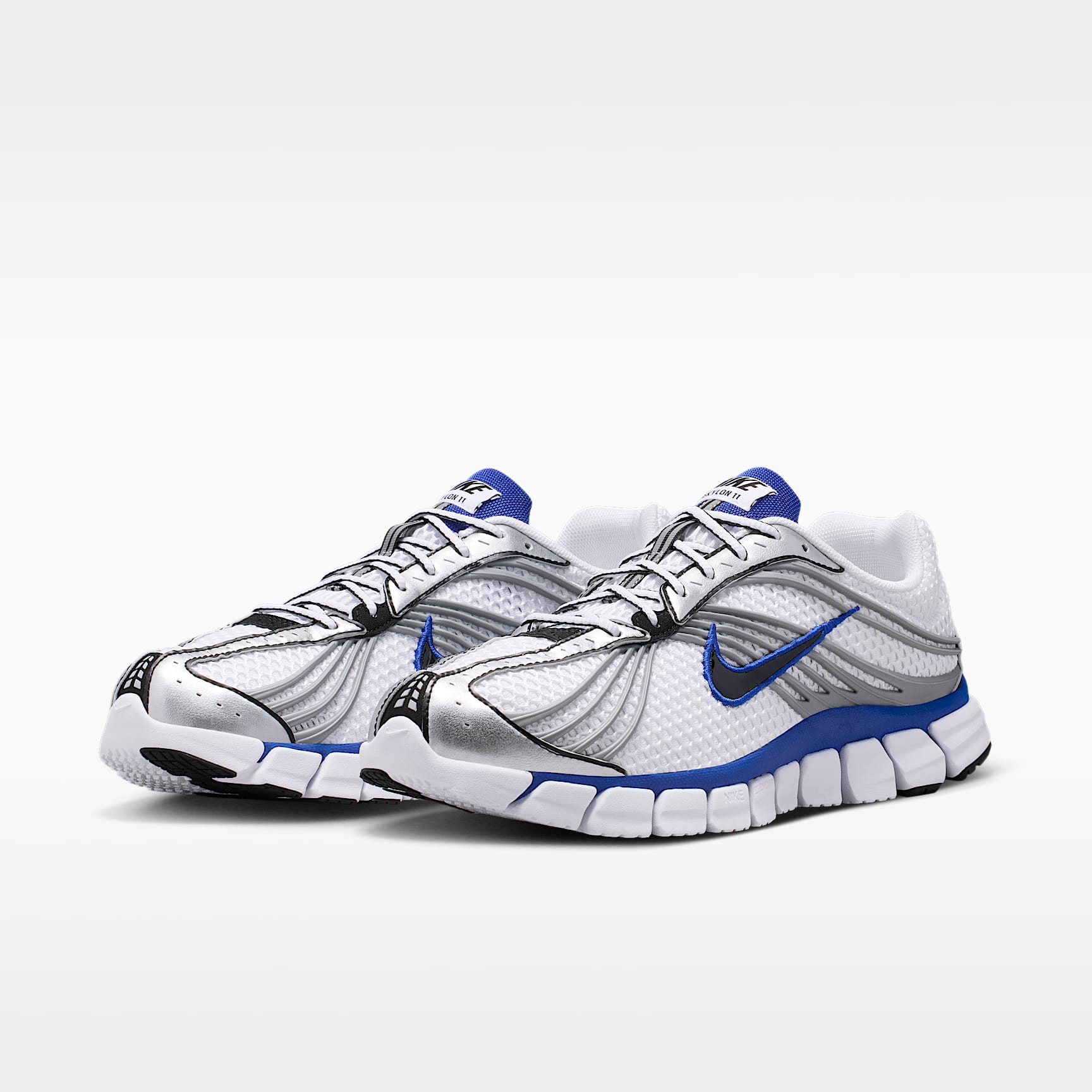 Nike Zoom Skylon 11 Schuh – Weiß/Metallic Silver/Old Royal/Schwarz