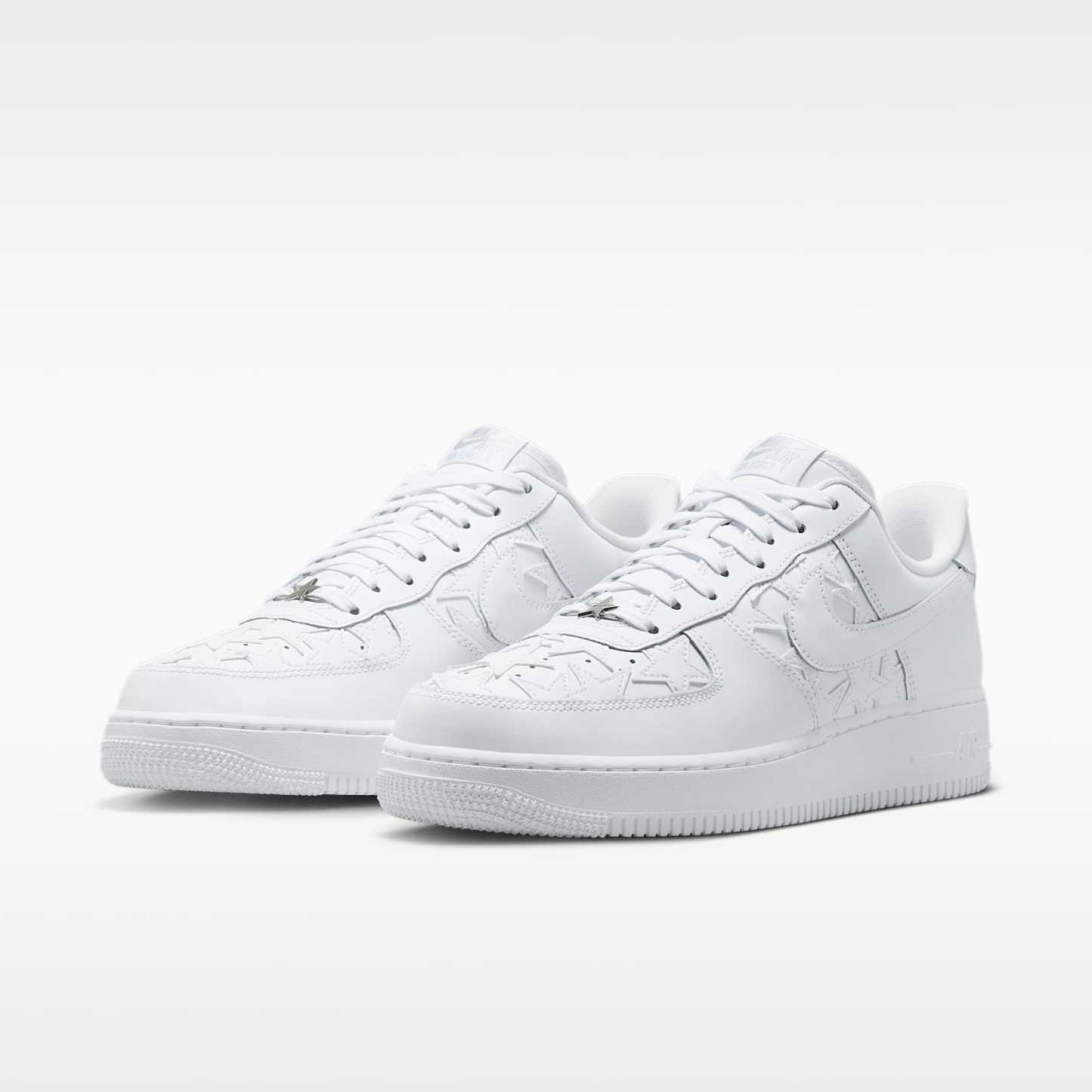 Nike Air Force 1 '07 Edge Herrenschuh – Weiß/Metallic Silver/Weiß