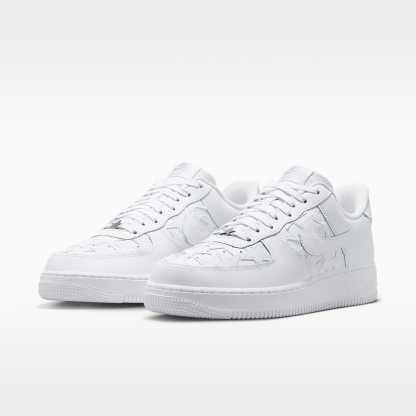 Nike Air Force 1 '07 Edge Herrenschuh – Weiß/Metallic Silver/Weiß