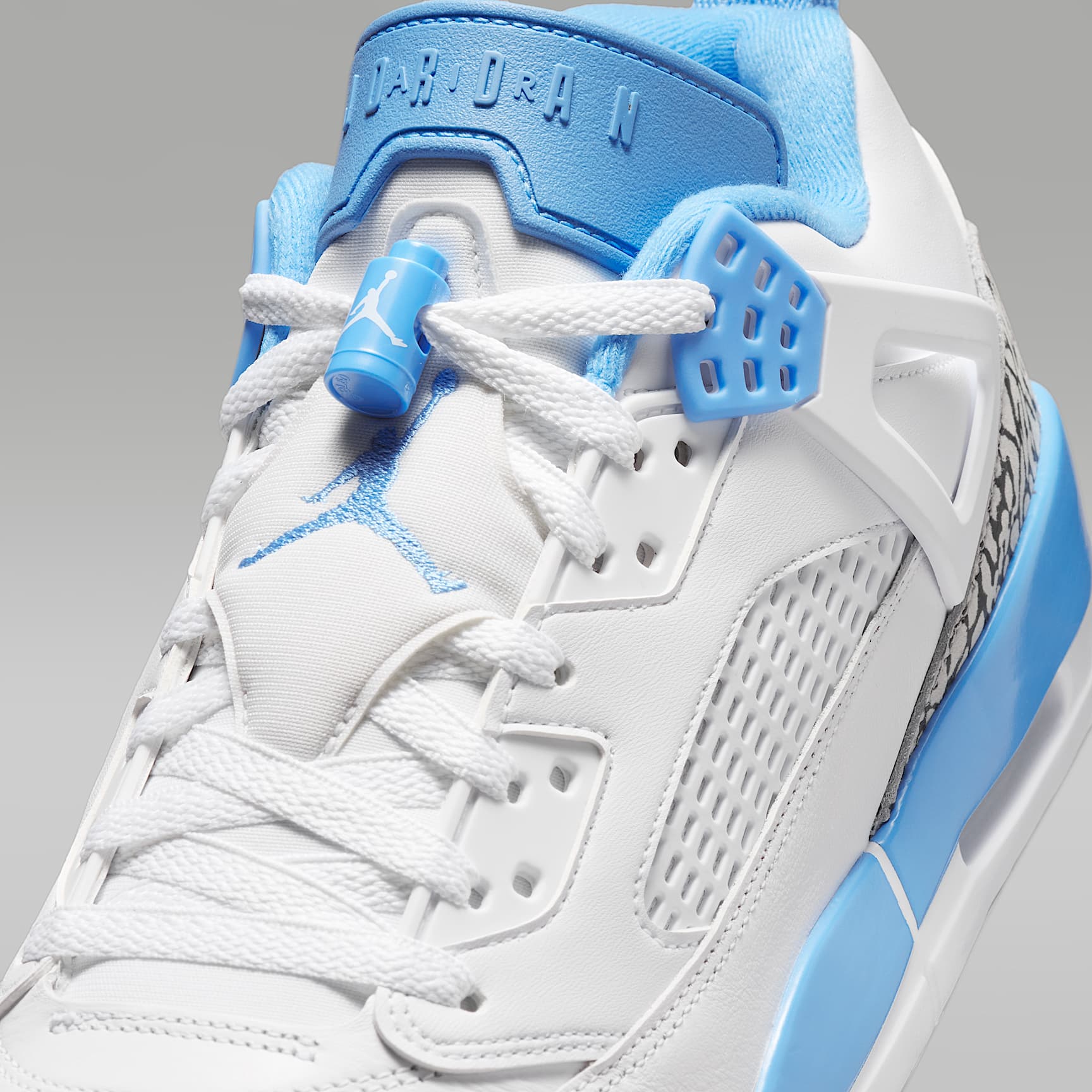 Jordan Spizike G Golfschuh – Weiß/Wolf Grey/University Blue