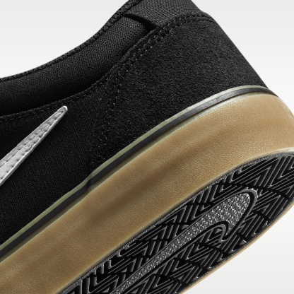 Nike SB Chron 2 Skateboardschuh – Schwarz/Schwarz/Gum Light Brown/Weiß
