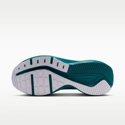 Nike Downshifter 14 Straßenlaufschuh (Herren) – Weiß/Bright Spruce/Schwarz/Metallic Silver