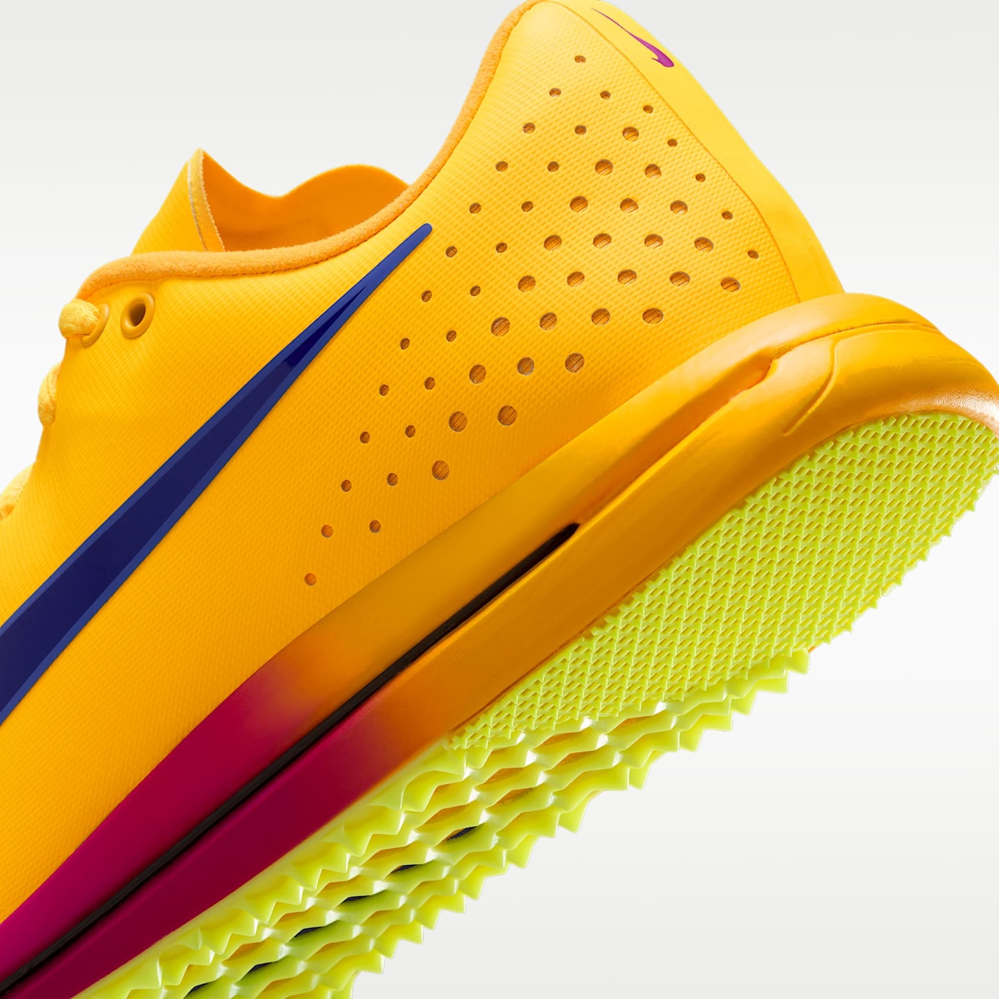 Nike Triple Jump Elite 3 Sprung-Spike für Leichtathletik – Citron Pulse/Volt Ice/Vivid Purple/Indigo Burst