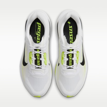 Nike Pegasus Plus 2 Straßenlaufschuh (Herren) – Weiß/Lemon Venom/Schwarz