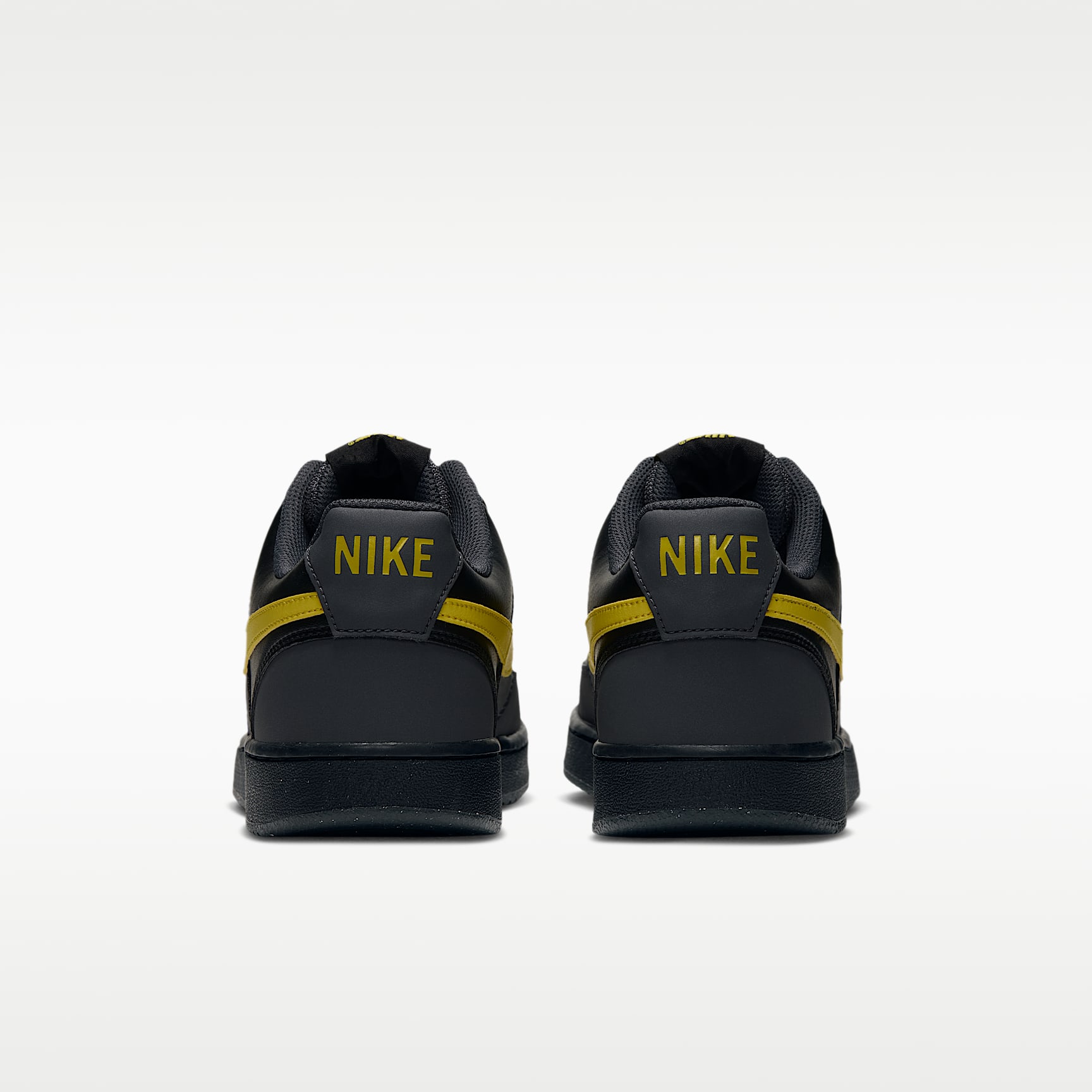 Nike Court Vision Low Herrenschuh – Dark Smoke Grey/Schwarz/Chrome Yellow
