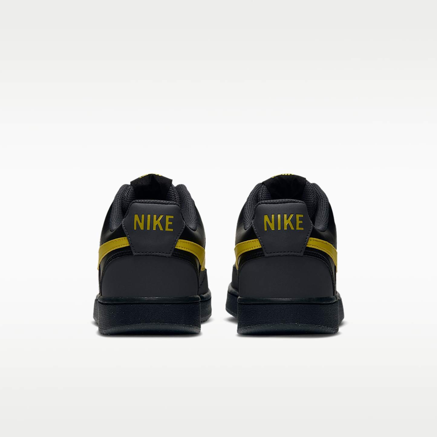 Nike Court Vision Low Herrenschuh – Dark Smoke Grey/Schwarz/Chrome Yellow