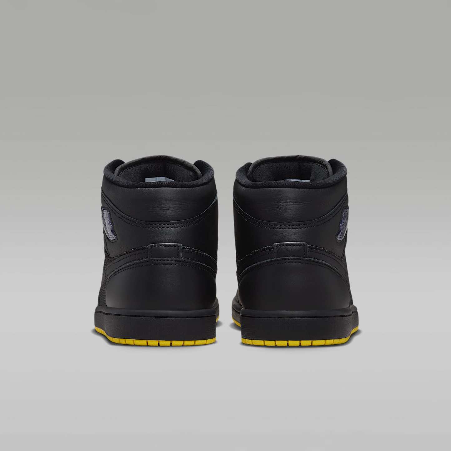 Air Jordan 1 Mid SE Schuh (Herren) – Schwarz/Opti Yellow/Silber