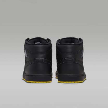 Air Jordan 1 Mid SE Schuh (Herren) – Schwarz/Opti Yellow/Silber