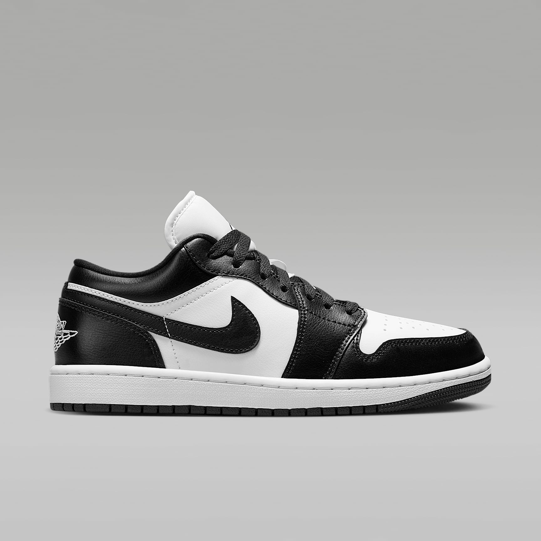 Air Jordan 1 Low Damenschuh – Weiß/Weiß/Schwarz