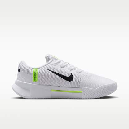 Nike GP Challenge 1.5 Hartplatz-Tennisschuh (Herren) – Weiß/Pure Platinum/Volt/Schwarz