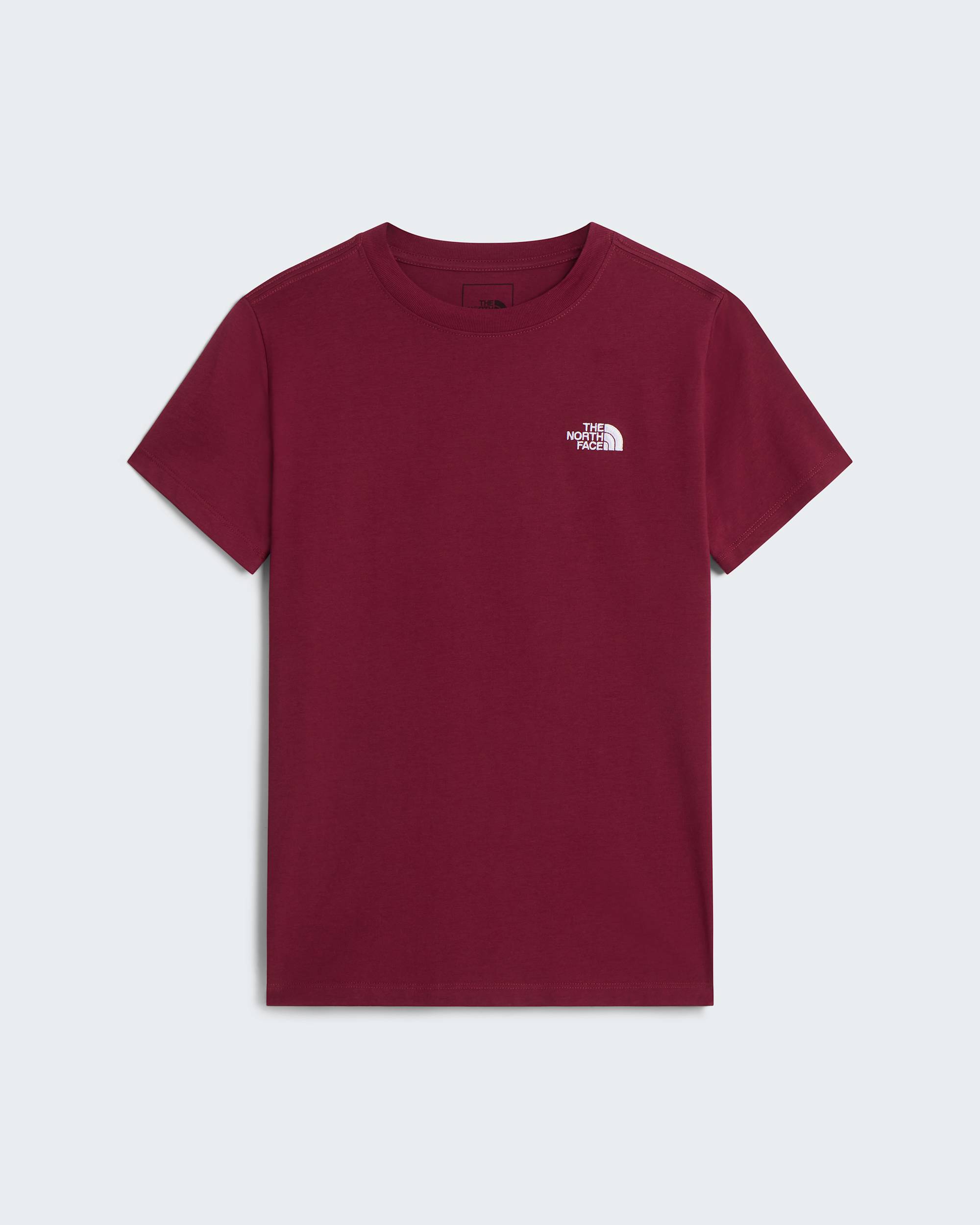 Evolution Simple Dome schmal geschnittenes T-Shirt für Damen – Burgundy Crush