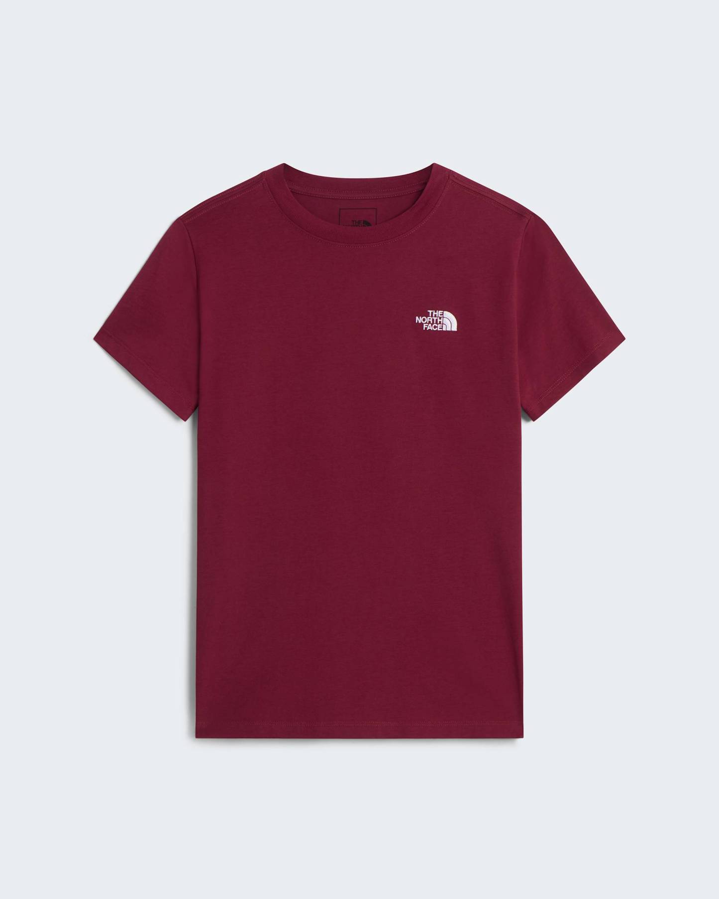 Evolution Simple Dome schmal geschnittenes T-Shirt für Damen – Burgundy Crush