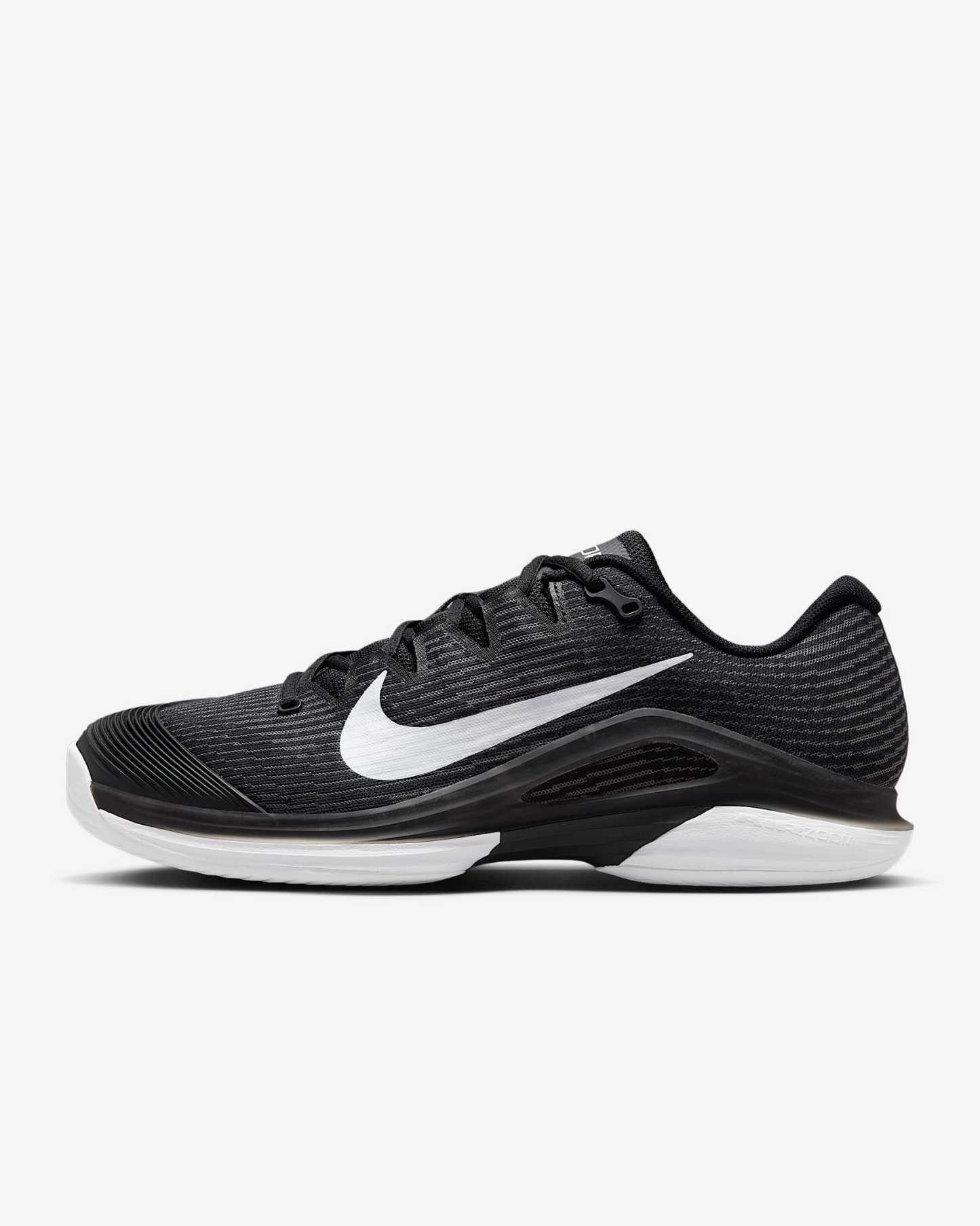 Nike Vapor 12 Tennisschuh für Hartplätze (Herren) – Schwarz/Dark Smoke Grey/Weiß