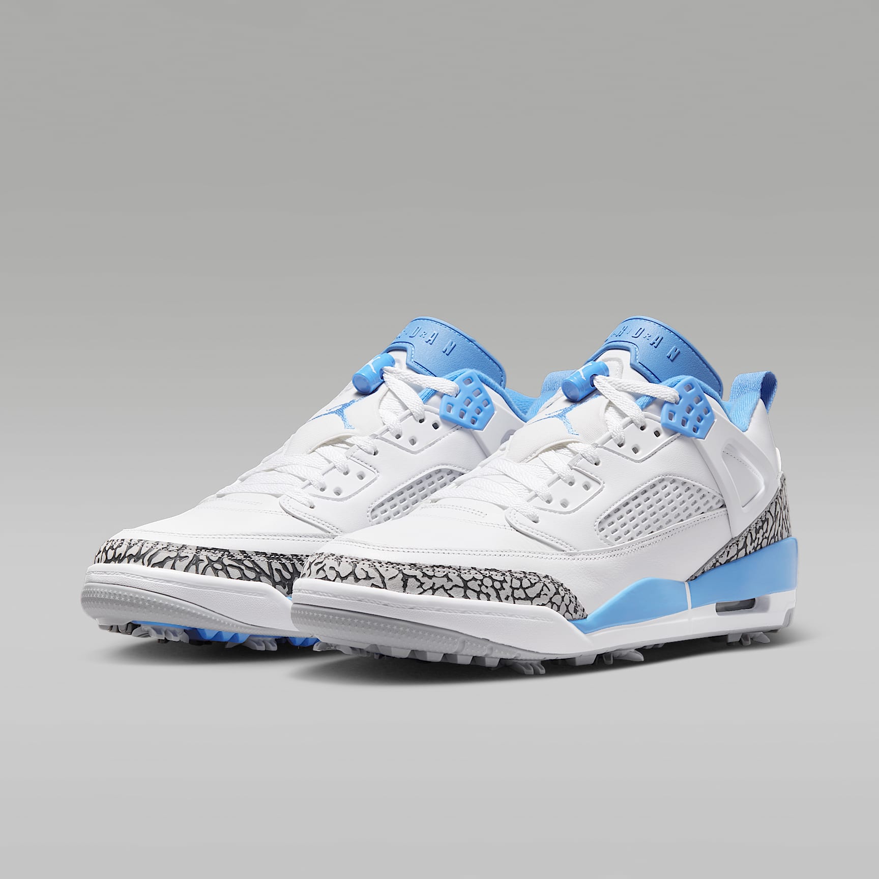 Jordan Spizike G Golfschuh – Weiß/Wolf Grey/University Blue