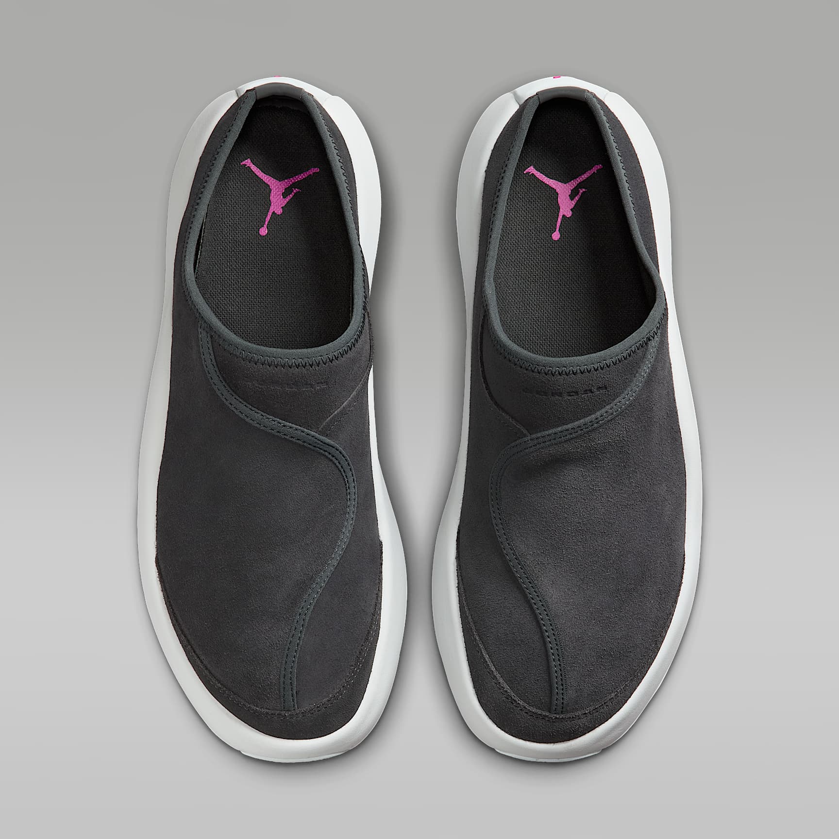 Jordan Future Mules (Herren) – Anthracite/Off White/Fire Pink