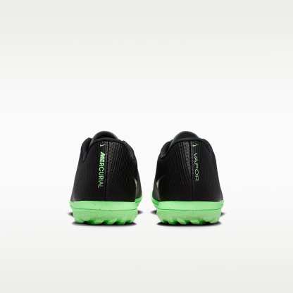 Nike Mercurial Vapor 17 Club Low-Top-Fußballschuh für Turf – Schwarz/Schwarz/Illusion Green