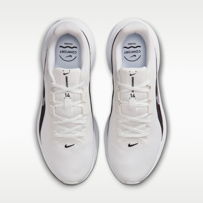 Nike Downshifter 14 Straßenlaufschuh (Herren) – Summit White/Schwarz/Weiß/Metallic Silver