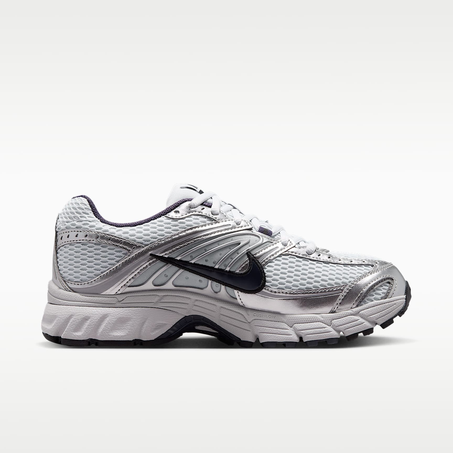 Nike Air Max Moto 2K Schuh mit reflektierenden Akzenten (Damen) – Pure Platinum/Metallic Silver/Schwarz/Gridiron