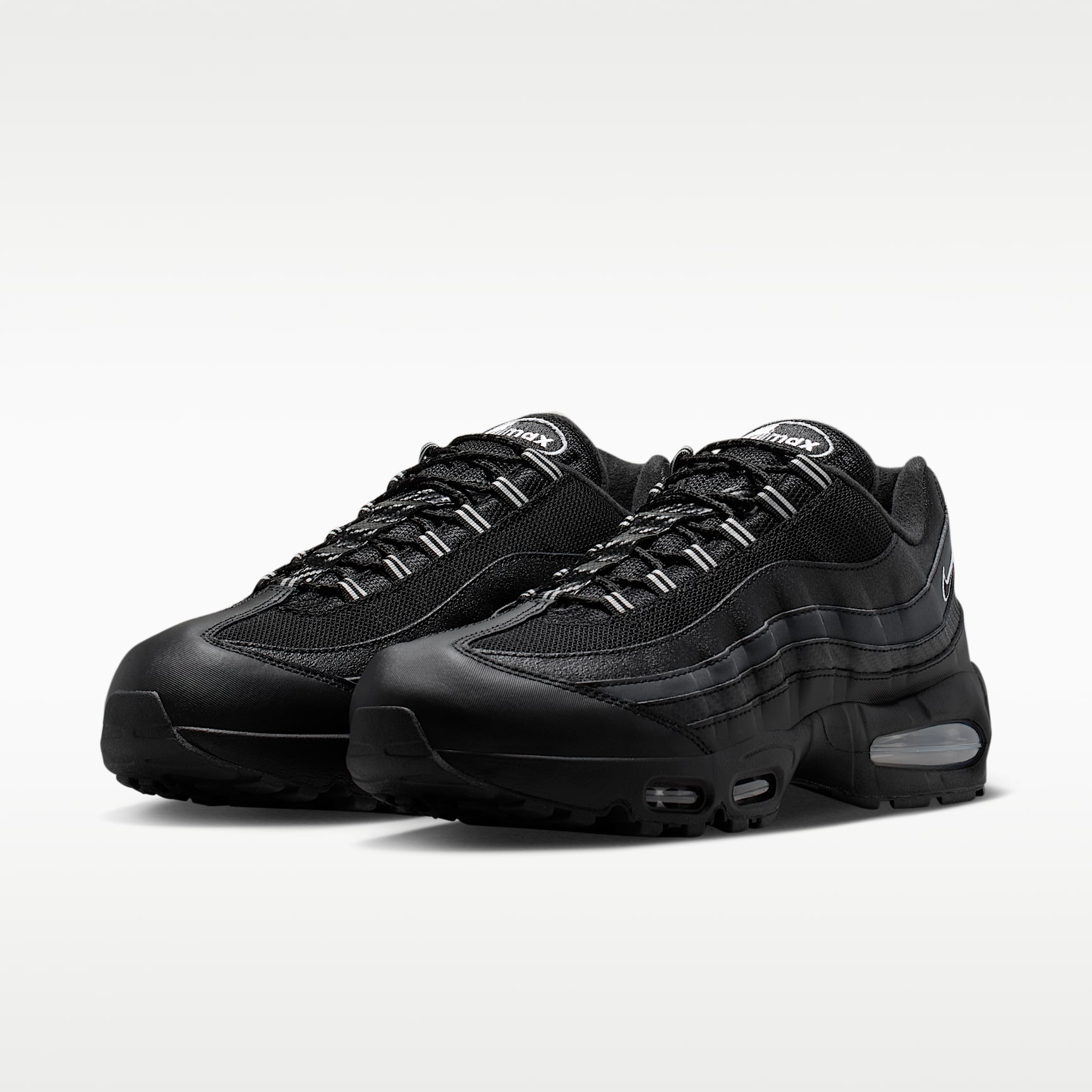 Nike Air Max 95 Big Bubble Schuh (Herren) – Schwarz/Metallic Silver/Cool Grey/Weiß