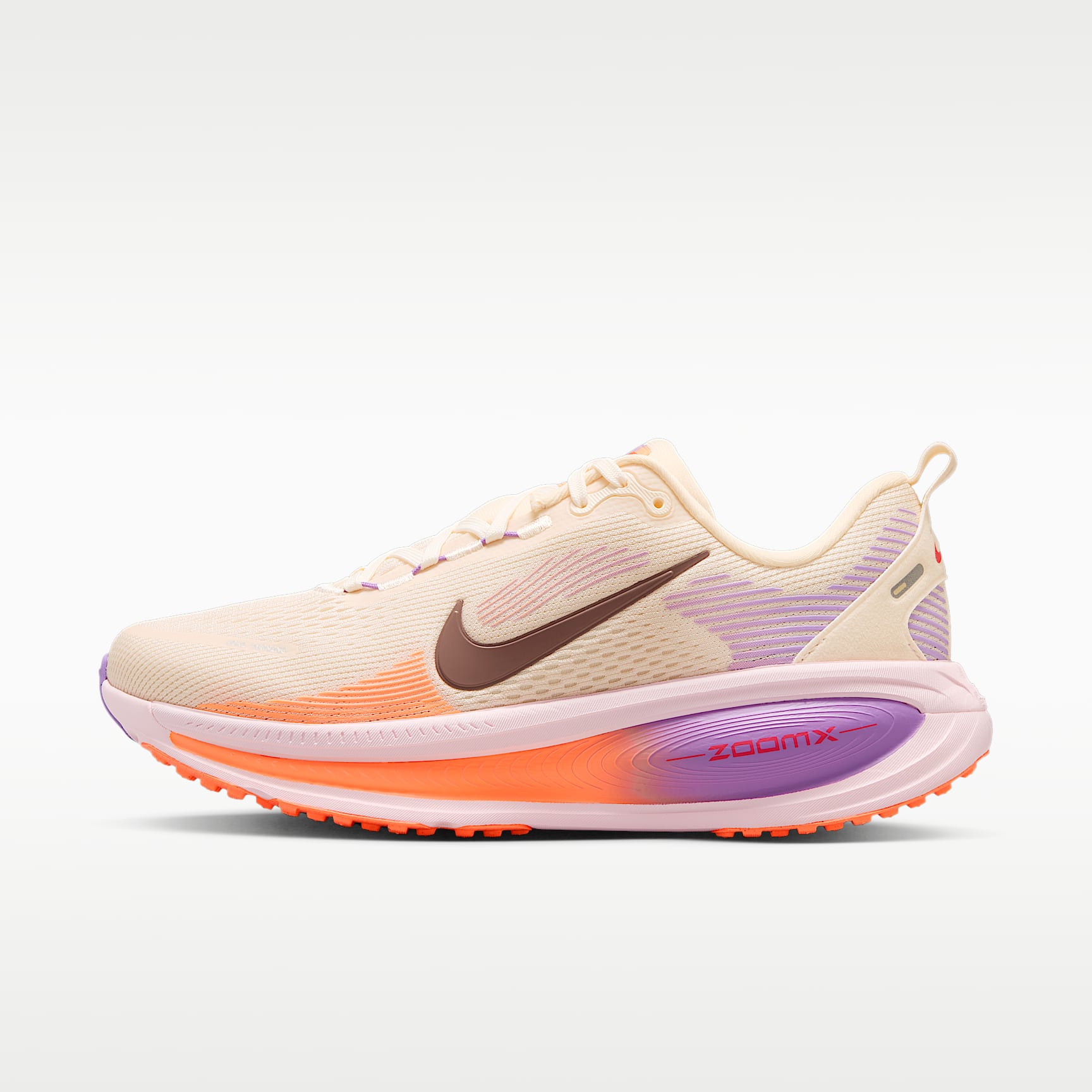 Nike Vomero 18 Straßenlaufschuh (Damen) – Chalk/Pink Foam/Bright Violet/Tattoo